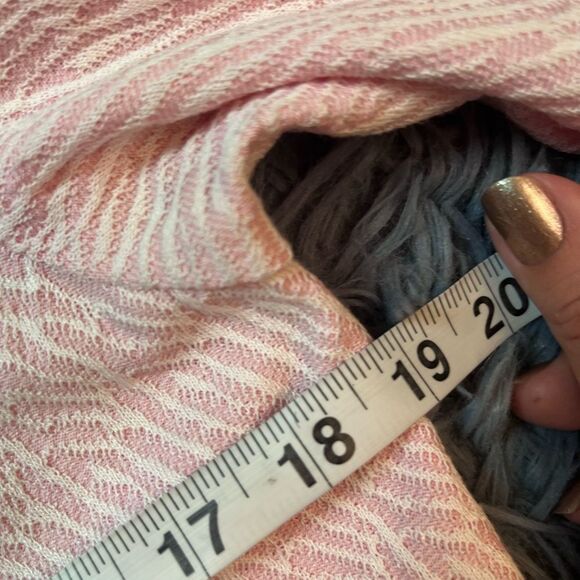 Ming Wang Floral Lace Hem Knit Sheath Dress Whisper Pink Size S - Picture 5 of 7